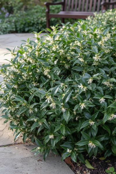 Sarcococca hookeriana 'Humilis' struik